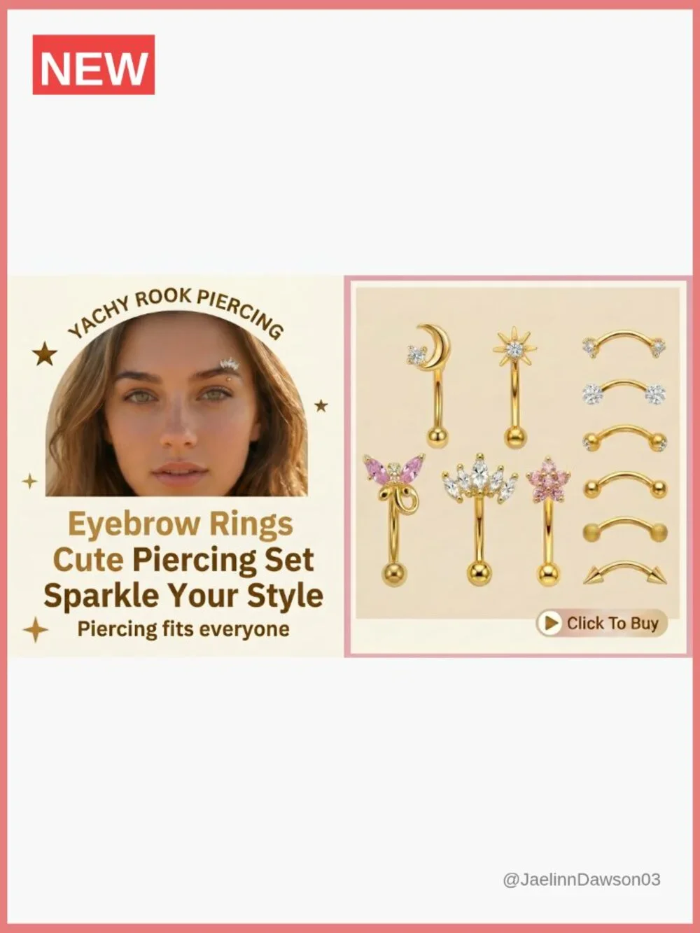 11Pcs 16G Curved Barbell Piercing Set Eyebrow Rook Daith Tragus Jewelry